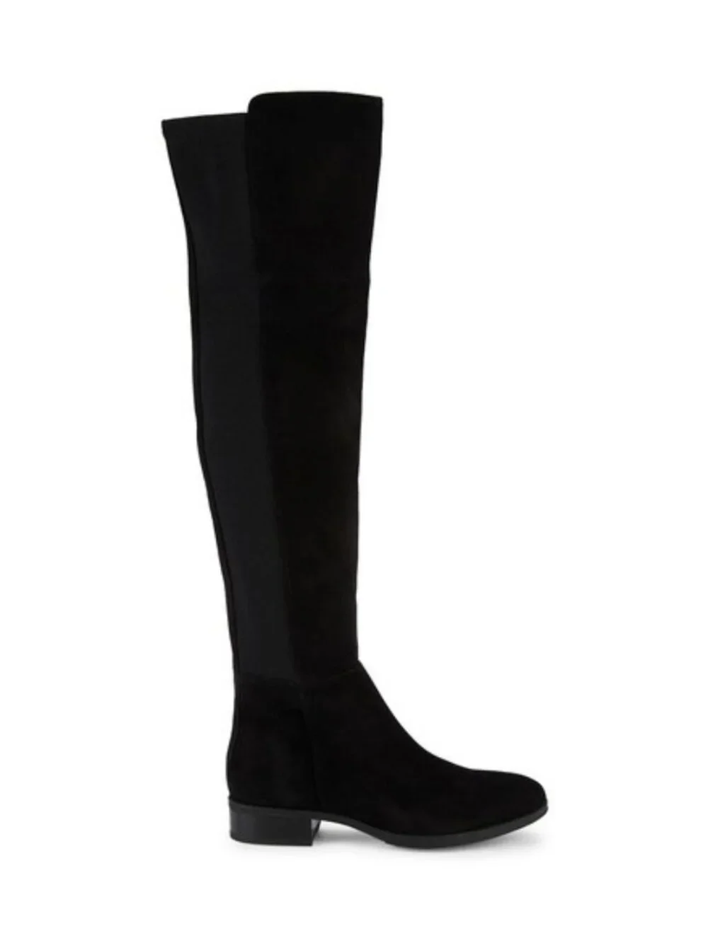 New! Sam Edelman Pam Over the Knee Boot Black Suede Size 8.5 M OTK DD23